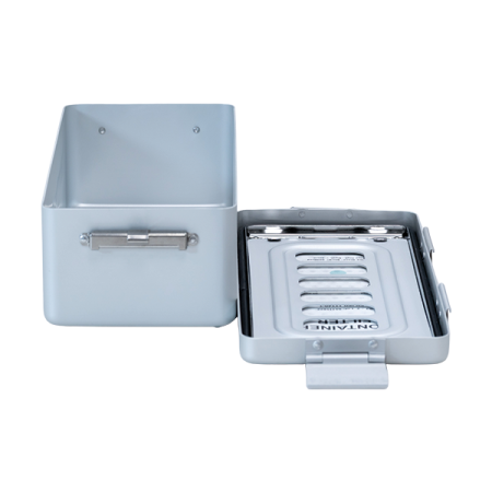 Aluminium sterilization container Mini L