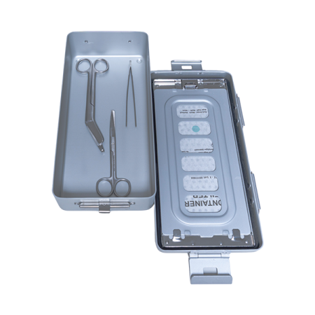 Aluminium sterilization container Mini M