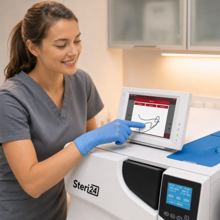 Papierlose Chargenfreigabe per Touchscreen am Autoklaven