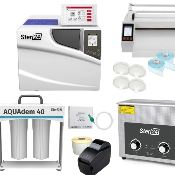 Steri24 set s uštedom autoklav klase B Premium 12 L sa SteriTrace Pro – kompletan set s priborom