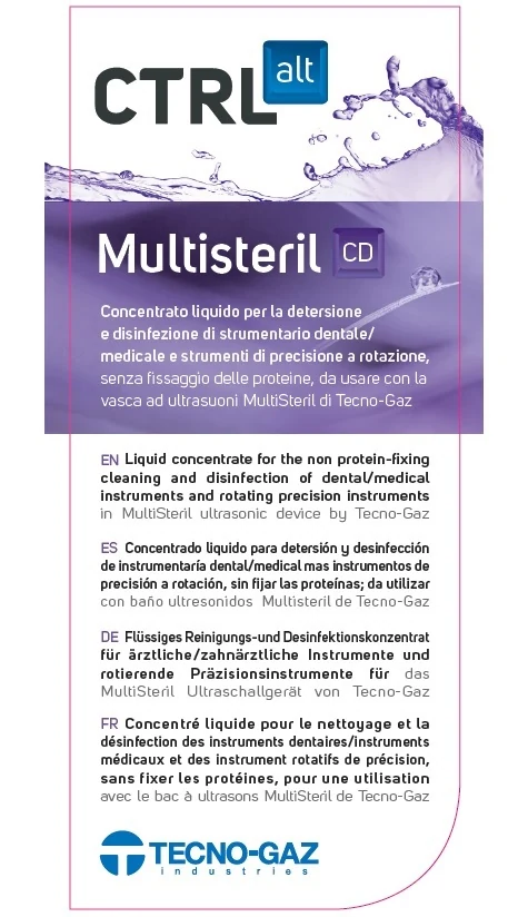 &Eacute;tiquette du concentr&eacute; de nettoyage et d&eacute;sinfection Multisteril CD