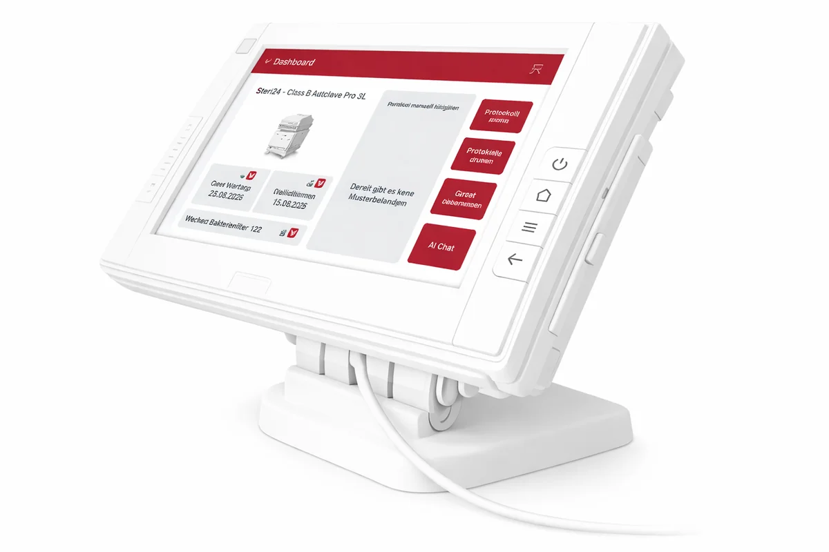SteriTrace Pro &ndash; liberación digital de cargas en pantalla