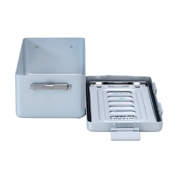 Aluminium sterilization container Mini L