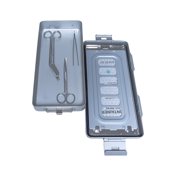 Aluminium sterilization container Mini S