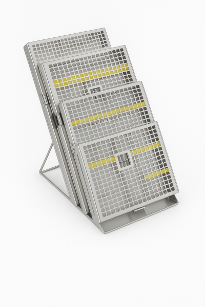 Holder for 3 surgical cassettes