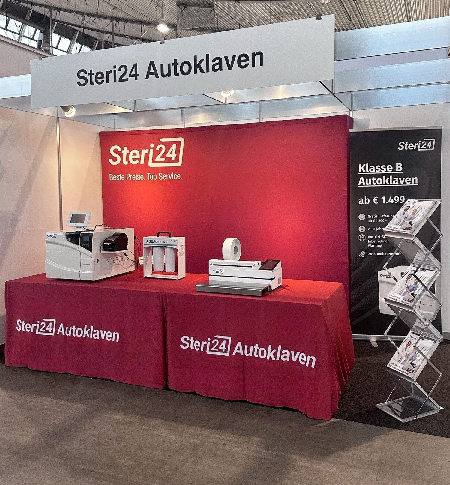 Messestand Steri24 infotage Fachdental Stuttgart 2025